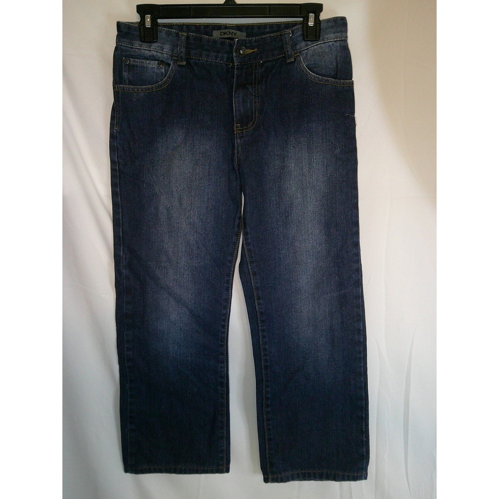 DKNY Women's Blue Denim Jeans Size 16 Straight Legβ Classic Fit
